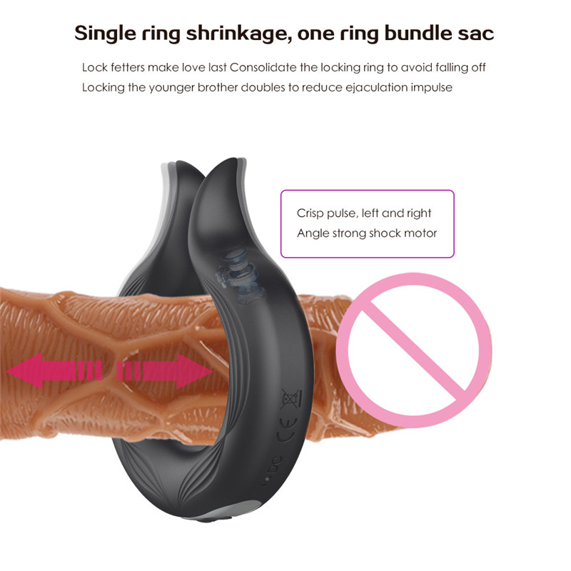 Wireless Remote Control Vibrating Penis Ring Male Sex Toy Strapon Masturbator Delay Ejaculation Enhancer For Men - 9
