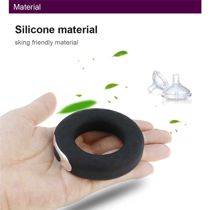 Wireless Remote Control Vibrating Penis Ring Male Sex Toy Strapon Masturbator Delay Ejaculation Enhancer For Men - 3