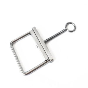 Stainless Steel Scrotum Bondage Clamp Clip Ball Stretcher Metal Sex Toys For Men Gay Testicles Cbt Torture Erotic Cock Ring - 2