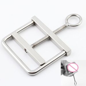Stainless Steel Scrotum Bondage Clamp Clip Ball Stretcher Metal Sex Toys For Men Gay Testicles Cbt Torture Erotic Cock Ring