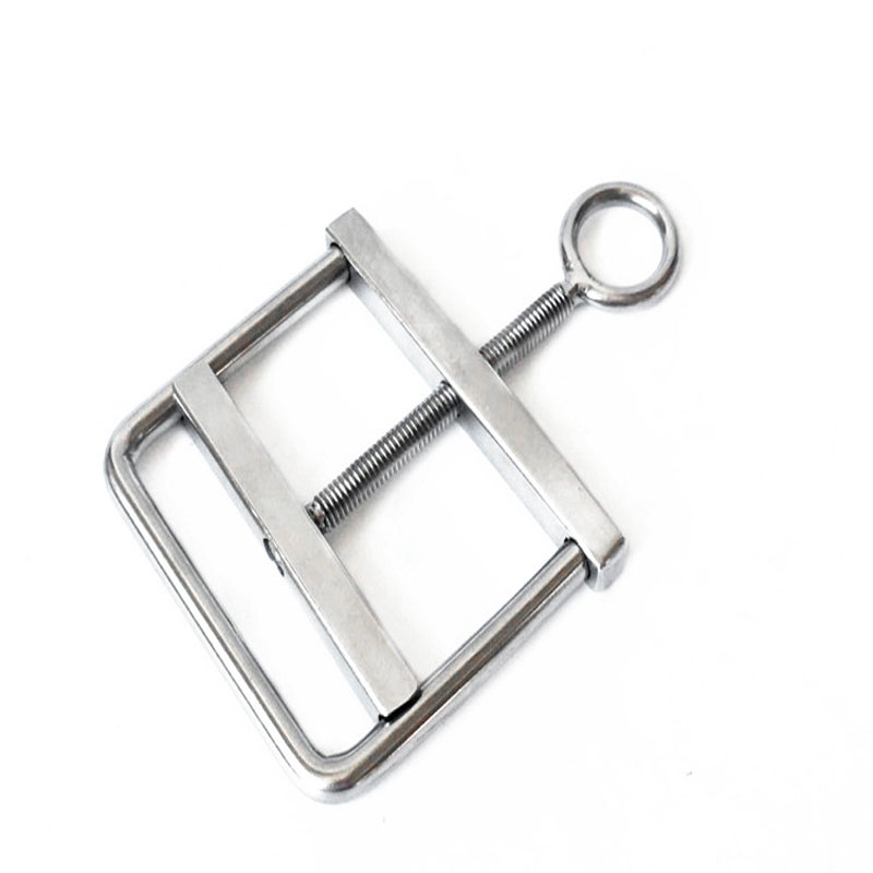 Stainless Steel Male Enhancer Scrotum Bondage Clamp Erotic Cbt Torture Toy Gay Metal Cock Ring - 5