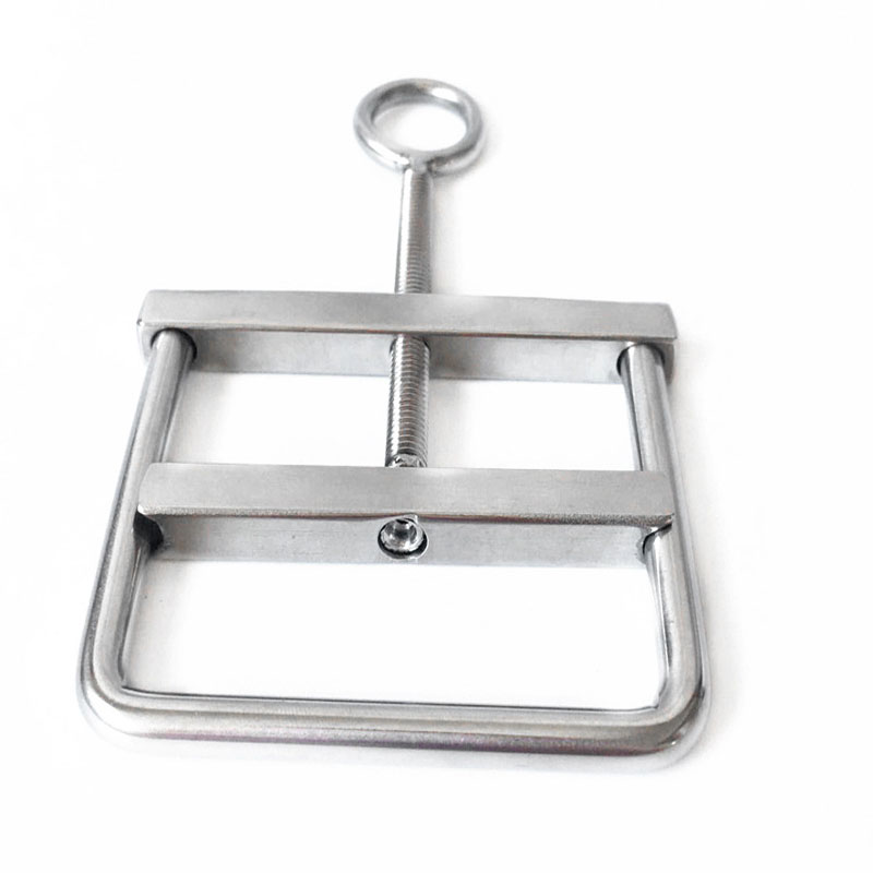 Stainless Steel Male Enhancer Scrotum Bondage Clamp Erotic Cbt Torture Toy Gay Metal Cock Ring - 4