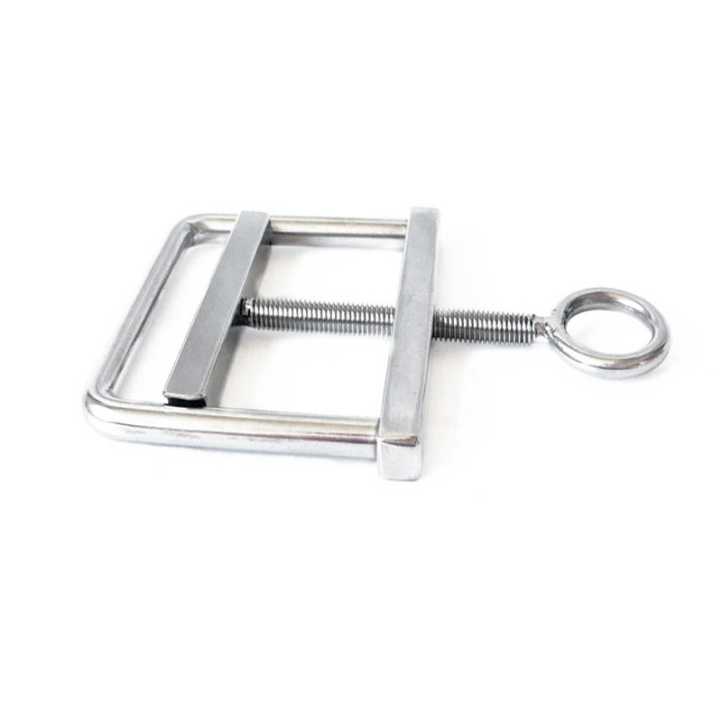 Stainless Steel Male Enhancer Scrotum Bondage Clamp Erotic Cbt Torture Toy Gay Metal Cock Ring - 3