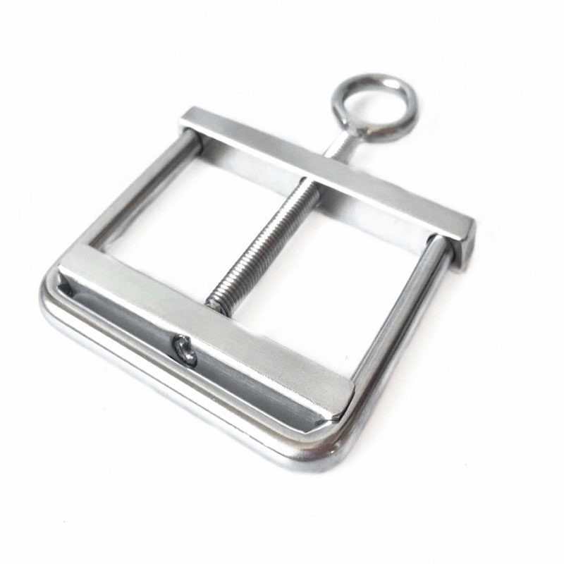 Stainless Steel Male Enhancer Scrotum Bondage Clamp Erotic Cbt Torture Toy Gay Metal Cock Ring - 2