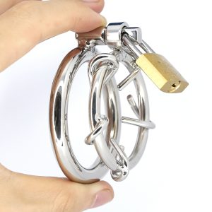 Stainless Steel Chastity Cage Cock Spikes Lock Ring Penis Prison Delay Ejaculation Bdsm Sex Toys For Men C018 C018a - 2