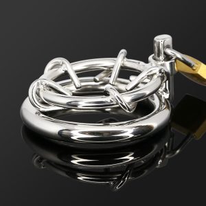Stainless Steel Chastity Cage Cock Spikes Lock Ring Penis Prison Delay Ejaculation Bdsm Sex Toys For Men C018 C018a