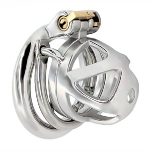 Male Chastity Devices Stainless Steel Cock Cage With Anti-shedding Ring Lockable Sex Toys For Men Penis Lock