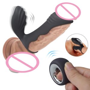 Delay Ejaculation Remote Cock Ring Vibrator Thicken Penis Vibrate Stimulate Women Clitoris Couple Toy Male - 2