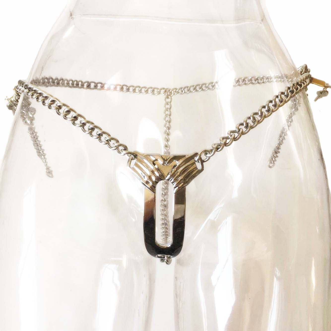 Quality Adjustable Stainless Steel Female Chastity Belt Bdsm Adult Toy Intimate Games Underwear For Women - 5