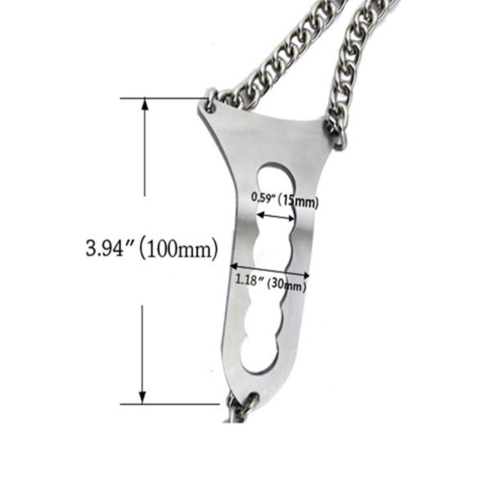 Quality Adjustable Stainless Steel Female Chastity Belt Bdsm Adult Toy Intimate Games Underwear For Women - 4