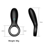 Male Chastity Vibrating Cock Ring Silicone Sex Toys Penis Vibrator Clitoris Stimulate Adult Product For Couple Men - 5