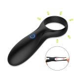 Male Chastity Vibrating Cock Ring Silicone Sex Toys Penis Vibrator Clitoris Stimulate Adult Product For Couple Men - 4