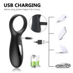 Male Chastity Vibrating Cock Ring Silicone Sex Toys Penis Vibrator Clitoris Stimulate Adult Product For Couple Men - 3