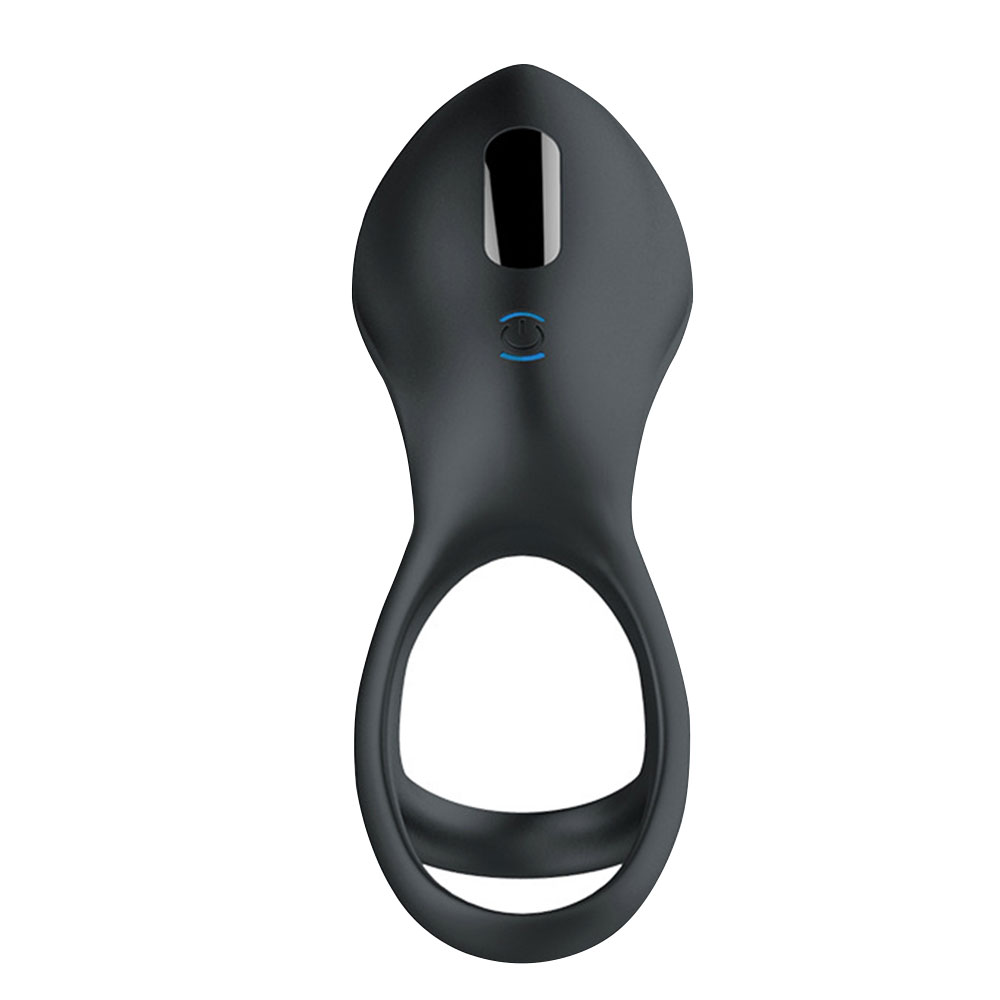 Silicone Vibrating Cock Ring Male Chastity Device Penis Vibrator Clitoral Stimulator Adult Sex Toy For Men Couples - 13