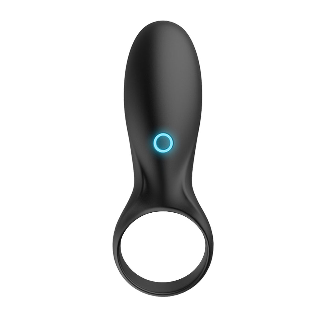 Silicone Vibrating Cock Ring Male Chastity Device Penis Vibrator Clitoral Stimulator Adult Sex Toy For Men Couples - 12