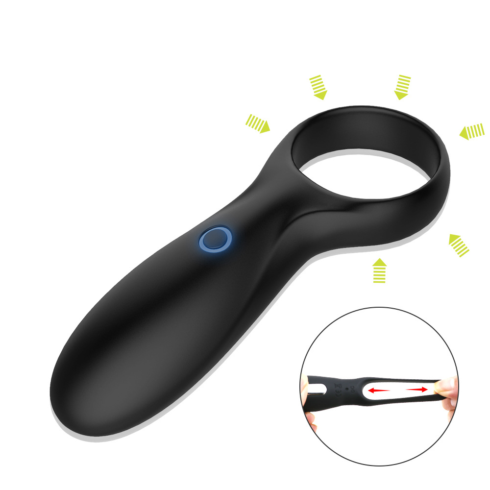 Silicone Vibrating Cock Ring Male Chastity Device Penis Vibrator Clitoral Stimulator Adult Sex Toy For Men Couples - 8
