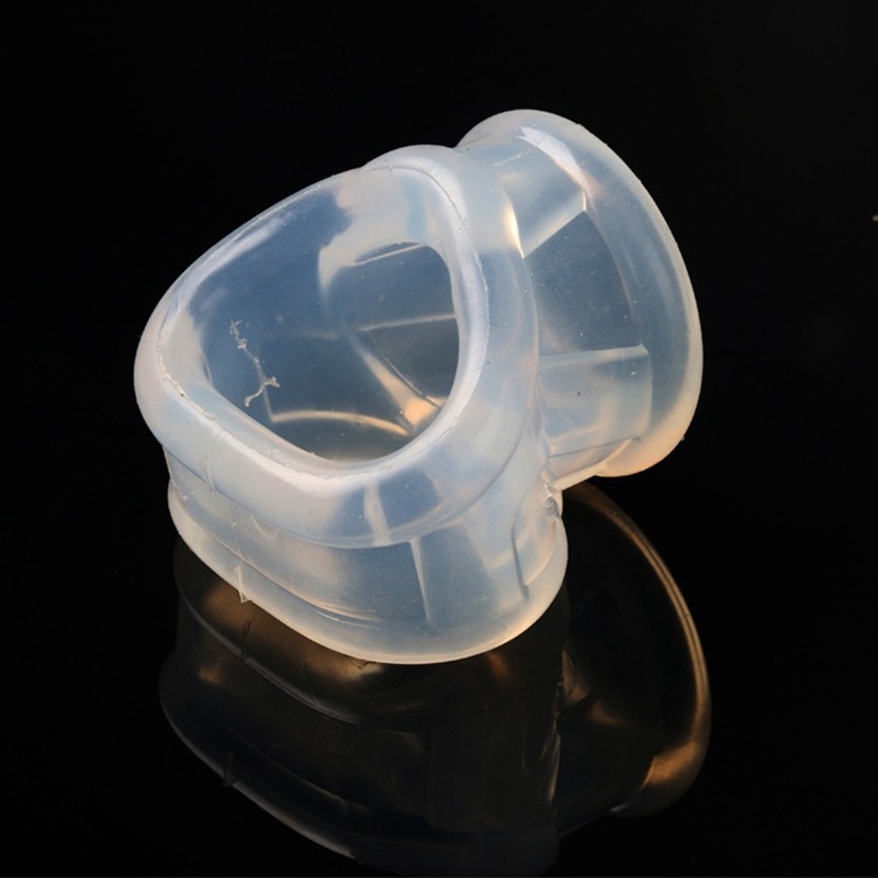 Silicone Penis Sleeve With Scrotum Bondage Ring Mens Erotic Sex Toy Prolonged Pleasure Enhancer - 10