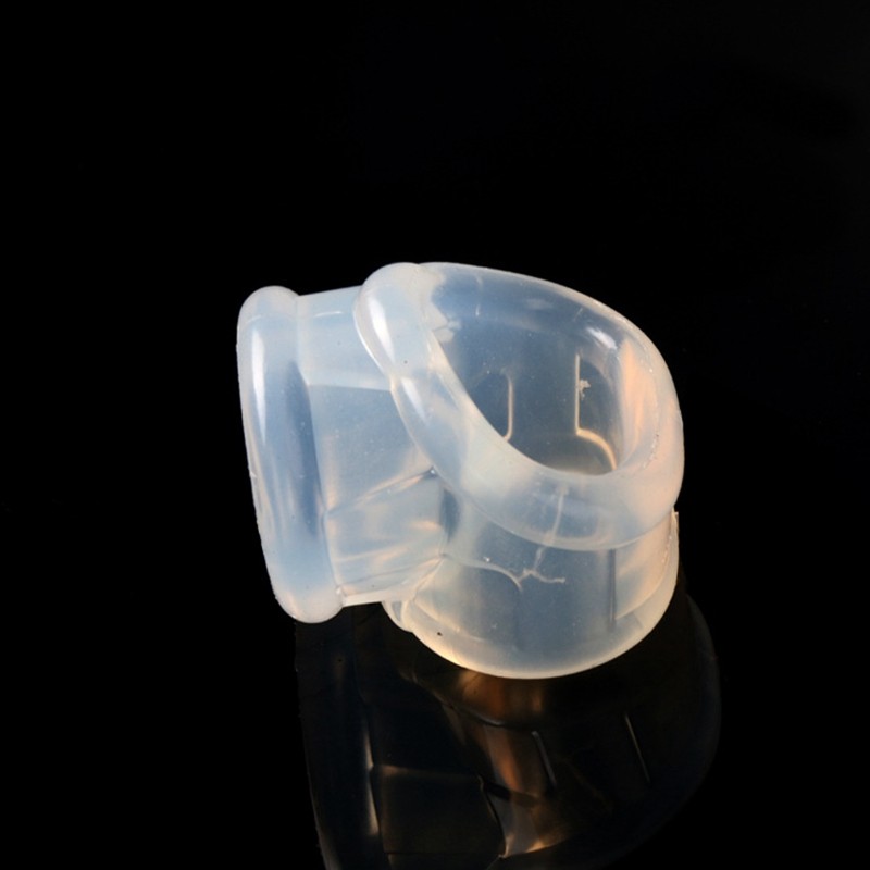 Silicone Penis Sleeve With Scrotum Bondage Ring Mens Erotic Sex Toy Prolonged Pleasure Enhancer - 9