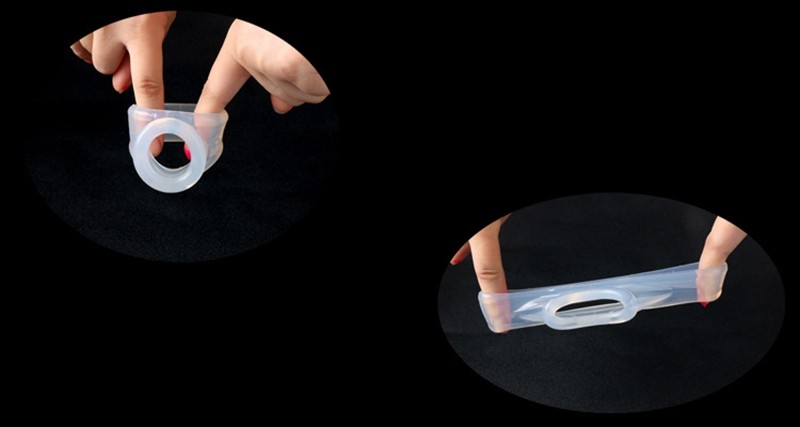 Silicone Penis Sleeve With Scrotum Bondage Ring Mens Erotic Sex Toy Prolonged Pleasure Enhancer - 7