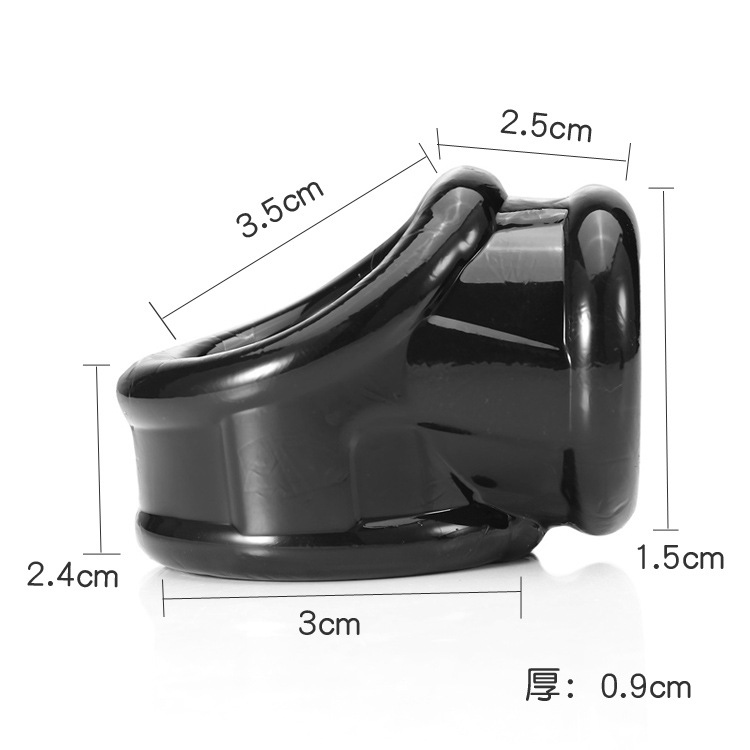 Silicone Penis Sleeve With Scrotum Bondage Ring Mens Erotic Sex Toy Prolonged Pleasure Enhancer - 2