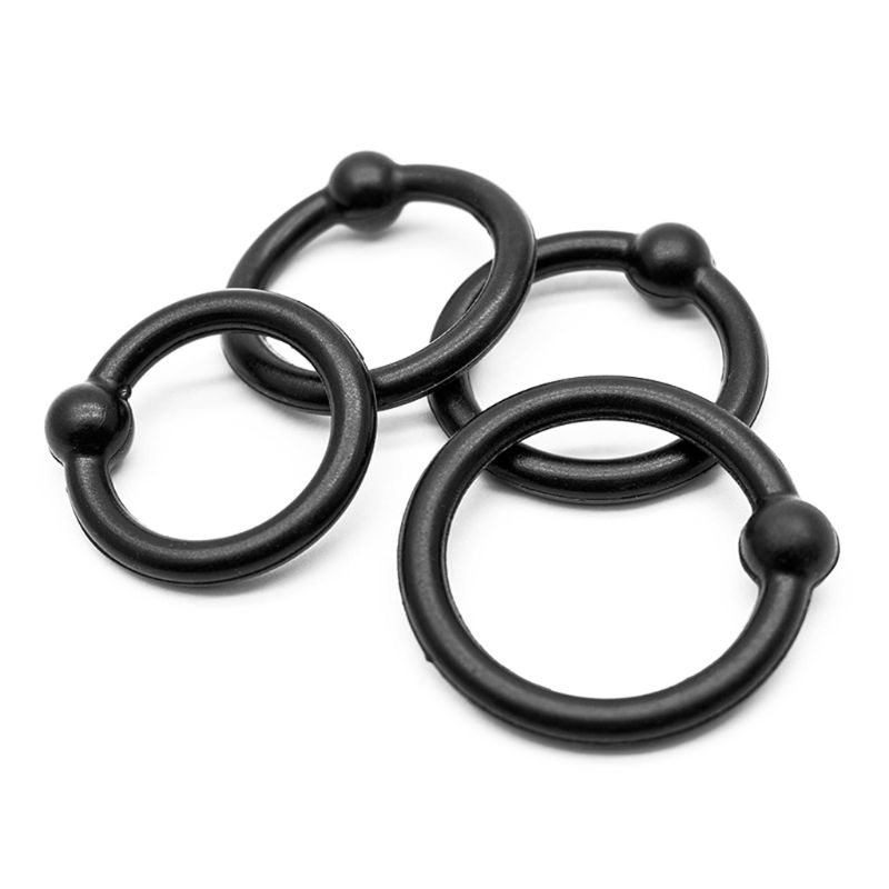 4piece Male Enhancement Silicone Cock Ring Set For Prolonged Erection Intimate Pleasure - 6