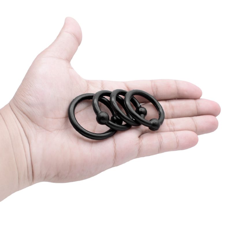 4piece Male Enhancement Silicone Cock Ring Set For Prolonged Erection Intimate Pleasure - 5