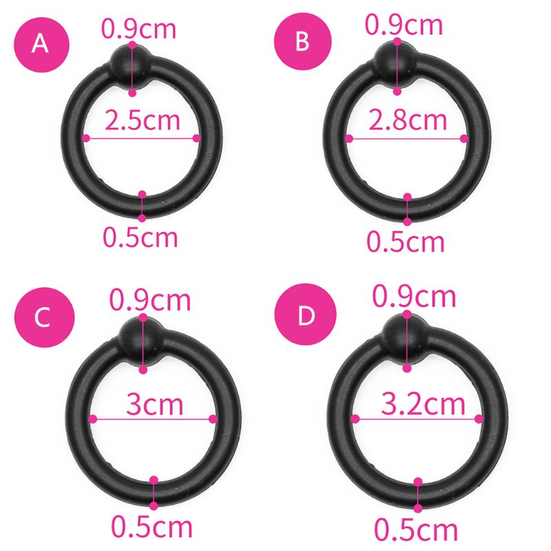4piece Male Enhancement Silicone Cock Ring Set For Prolonged Erection Intimate Pleasure - 3