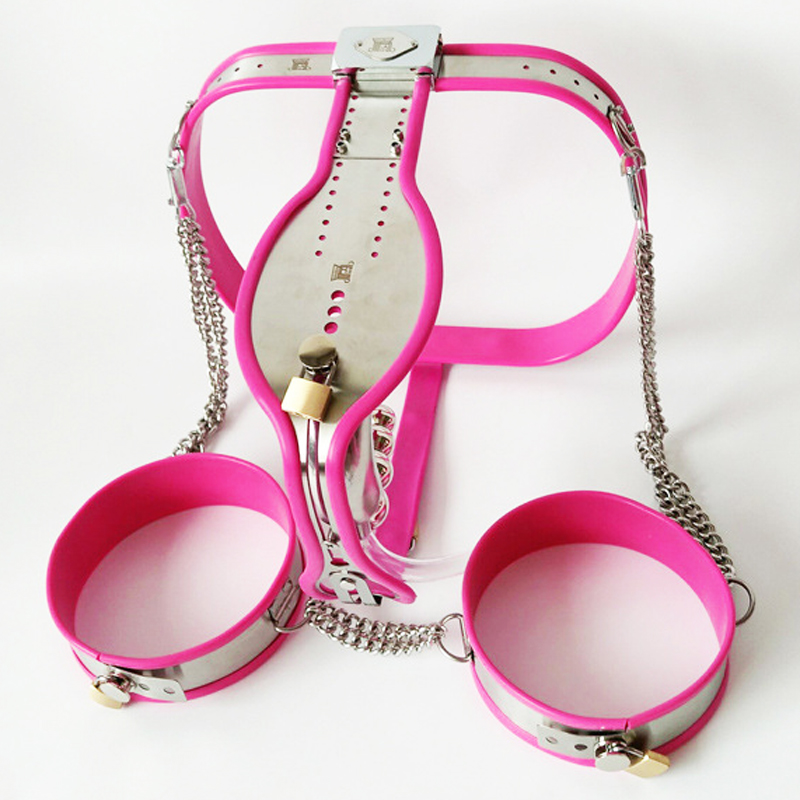 Mens Stainless Steel Chastity Belt Penis Cage Bdsm Bondage Set With Thigh Ring Adult Erotic Sex Toy - 5