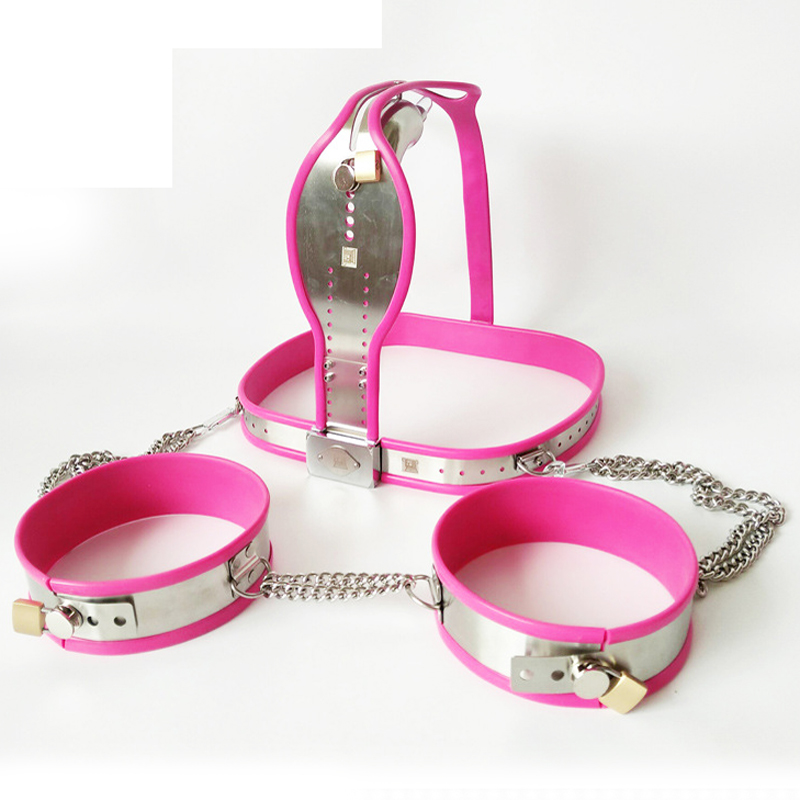 Mens Stainless Steel Chastity Belt Penis Cage Bdsm Bondage Set With Thigh Ring Adult Erotic Sex Toy - 3