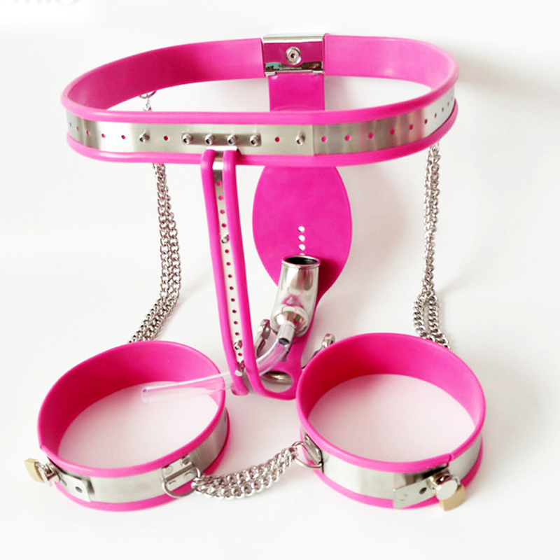 Mens Stainless Steel Chastity Belt Penis Cage Bdsm Bondage Set With Thigh Ring Adult Erotic Sex Toy - 2