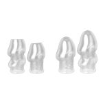 Zerosky Reusable Silicone Penis Enlargement Delay Sleeve Glans Exercise Delayed Ejaculation Time Adult Sex Toys For Ma - 2
