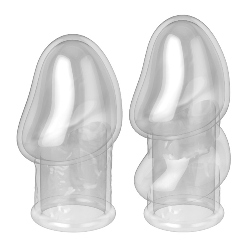 Zerosky Silicone Penis Enhancer Sleeve Reusable Delay Ejaculation Male Enhancement Exercise Tool Adult Intimate Toy - 9