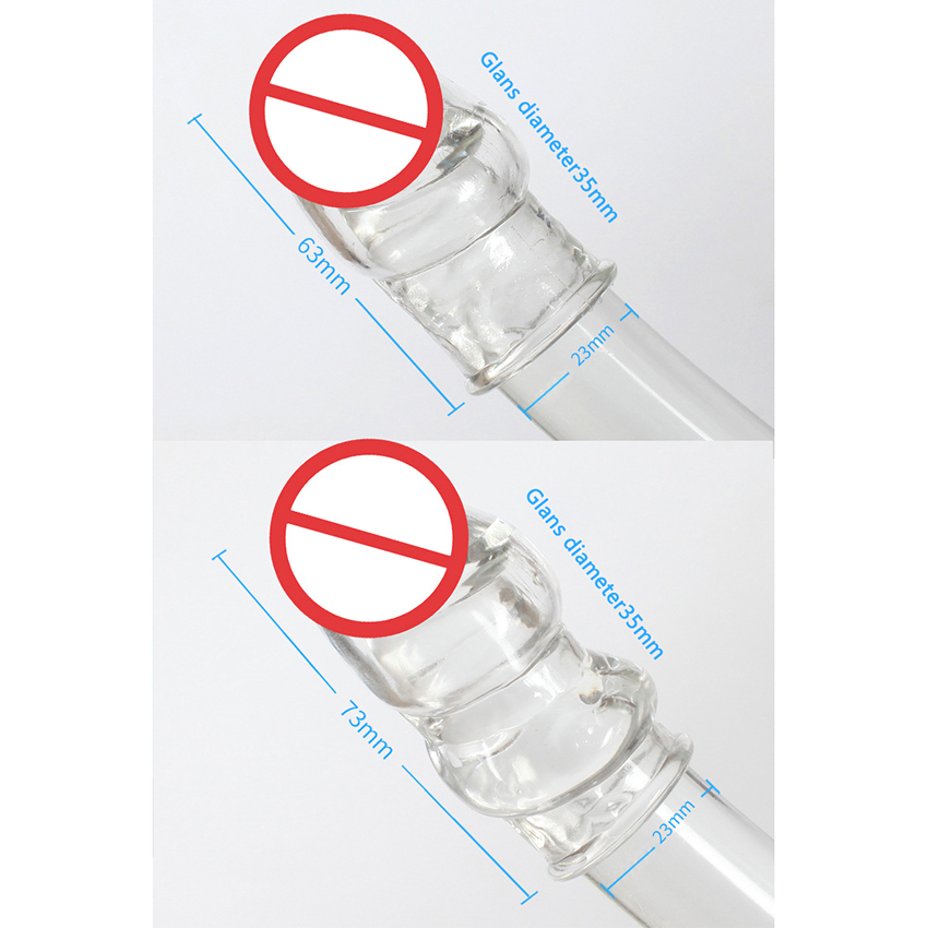 Zerosky Silicone Penis Enhancer Sleeve Reusable Delay Ejaculation Male Enhancement Exercise Tool Adult Intimate Toy - 5