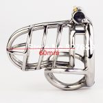 Design Stainless Steel Male Chastity Device Stealth Lock Cock Cage Penis Ring Sex Toys For Men Belt - 3