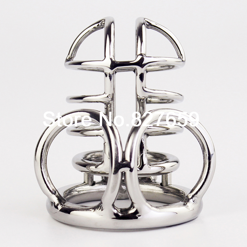 Stainless Steel Male Chastity Device Stealth Lock Penis Ring Durable Sex Toy For Men - 5