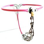 Male Underwear Chastity Belt Adjustable Waist Dick Cage Metal Pants With Stool Hole Penis For Man - 5