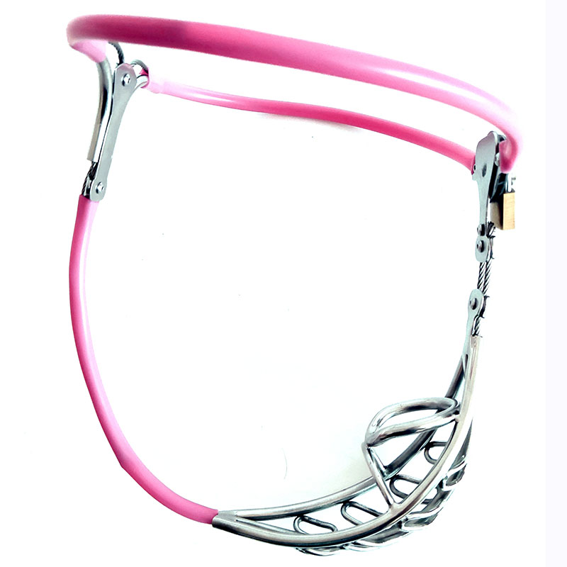 Adjustable Male Chastity Belt Metal Waist Underwear With Stool Hole And Penis Cage For Men - 17