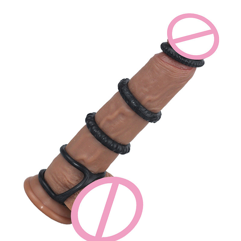 4 Pcs Set Male Performance Enhancer Rings Adult Toy For Men Durable Elastic Cock Rings Ejaculation Delay Extender - 4