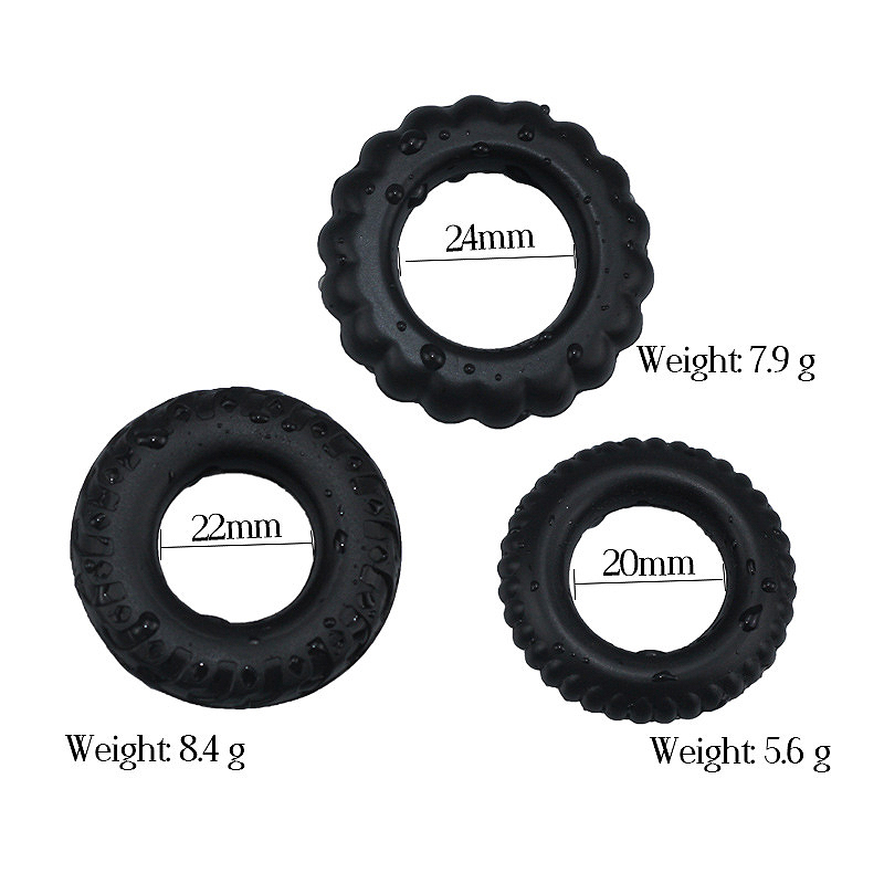 4 Pcs Set Male Performance Enhancer Rings Adult Toy For Men Durable Elastic Cock Rings Ejaculation Delay Extender - 2