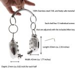 Evil Shells Stainless Steel Ball Stretcher And Crusher Spiked Cbt Cock Ring Torture Pain Vs Pleasure Gratification - 6
