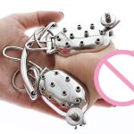 Evil Shells Stainless Steel Ball Stretcher And Crusher Spiked Cbt Cock Ring Torture Pain Vs Pleasure Gratification - 5