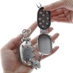 Evil Shells Stainless Steel Ball Stretcher And Crusher Spiked Cbt Cock Ring Torture Pain Vs Pleasure Gratification - 4