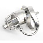 Chaste Bird Stainless Steel Male Chastity Small Cage With Base Arc Ring Devices C277 - 3