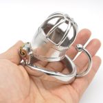 Chaste Bird Stainless Steel Male Chastity Small Cage With Base Arc Ring Devices C277 - 2