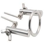 Stainless Steel Cock Ring With Urethral Plug Metal Lock Scrotum Chastity Cage Male Penis Device Sex Toys For Men Gay Delay - 2