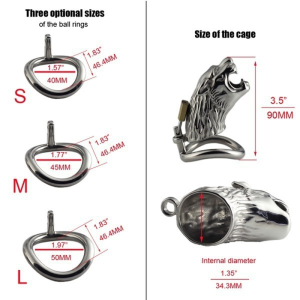 Stainless Steel Male Chastity Device Long-term Wear Penis Lock Restraint Cock Cage Sex Toys For Men - 2