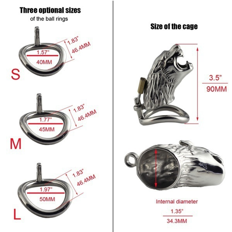 Stainless Steel Male Chastity Device Longterm Wearable Secure Penis Lock Cock Cage Erotic Adult Sex Toy For Men - 6