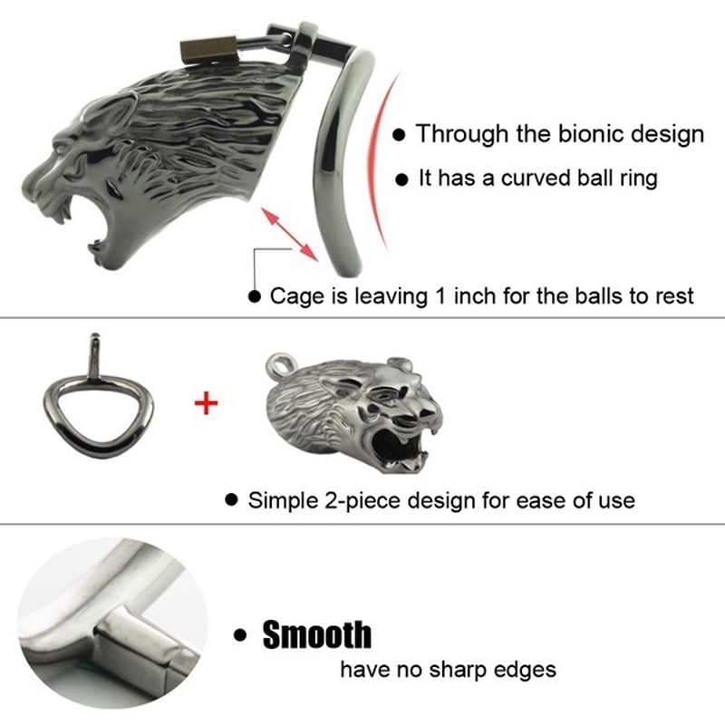 Stainless Steel Male Chastity Device Longterm Wearable Secure Penis Lock Cock Cage Erotic Adult Sex Toy For Men - 4