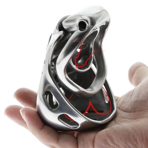 Fully Restraint Stainless Steel Male Chastity Cage Device Cock Ring Sex Toys For Men Penis Sleeve Gay Virginity Lock - 2