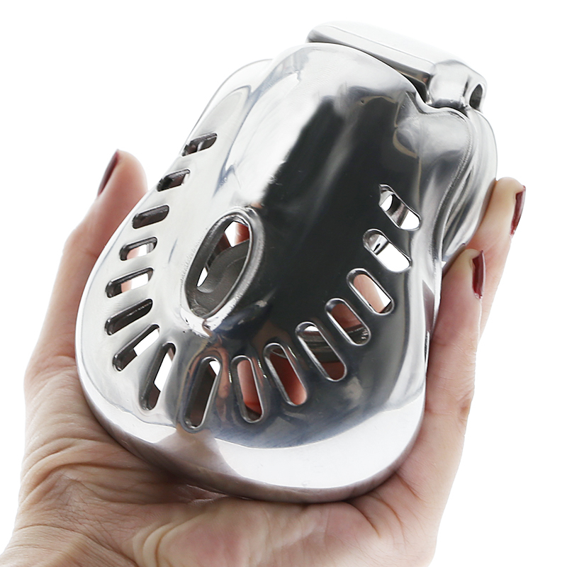 Stainless Steel Male Chastity Device Cock Ring Penis Sleeve Virginity Lock Gayfriendly Sex Toy For Men - 9